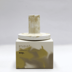 Yellow Studio 2 Marble Candle Holder