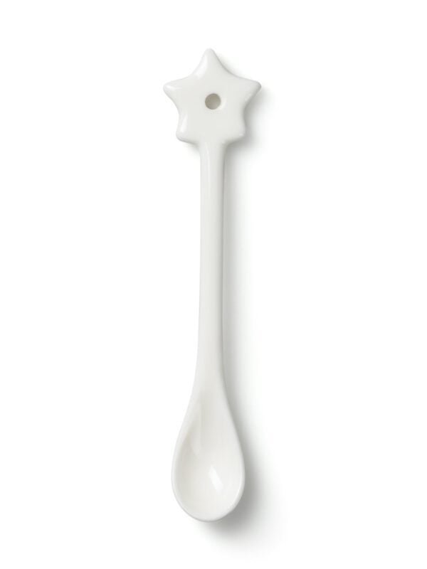 star spoon in white